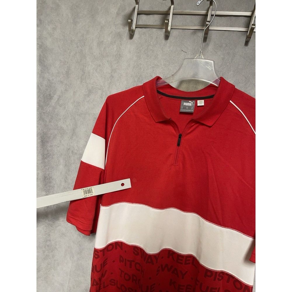 Puma Ferrari Shirt Men XXL Red White Scuderia Racing Nascar Fromula 1 F 1 Golf - Picture 3 of 14